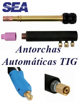 Antorchas automaticas de TBi Industries para la aplicación de soldadura por proceso TIG Antorchas automaticas de TBi Industries para la aplicación de soldadura por proceso TIG