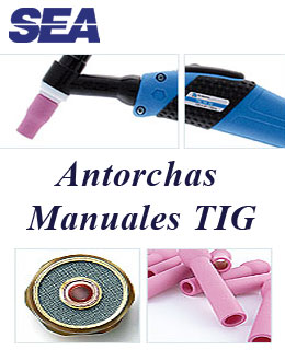 Antorchas manuales de TBi Industries para la aplicación de soldadura por proceso TIG Antorchas manuales de TBi Industries para la aplicación de soldadura por proceso TIG