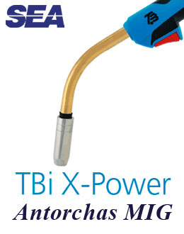 Antorchas manuales de TBi Industries para soldar acero inoxidable, aluminio, por proceso de soldadura mig mag Antorchas manuales de TBi Industries para soldar acero inoxidable, aluminio, por proceso de soldadura mig mag